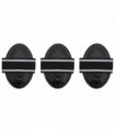 vidaXL Curry Combs 3 pcs Black Steel