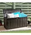 vidaXL Cushion Box Brown 117x45.5x57.5 cm 270 L