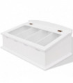 vidaXL Cutlery Tray MDF White Baroque Style