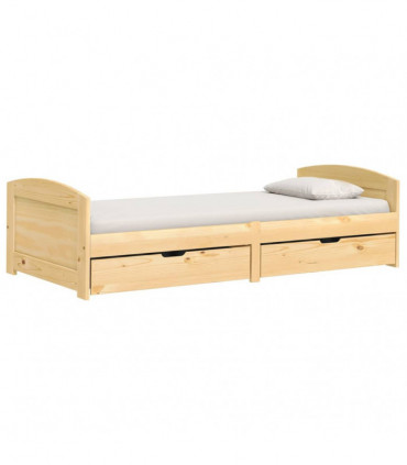 vidaXL Day Bed with 2 Drawers IRUN 90x200 cm Solid Wood Pine