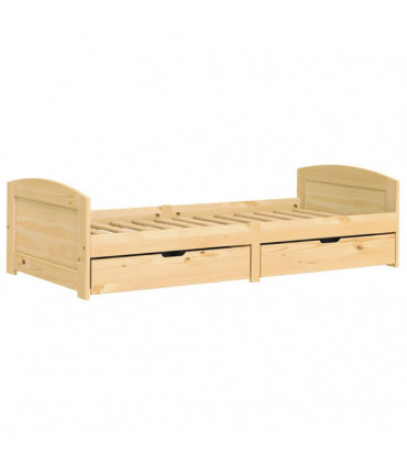 vidaXL Day Bed with 2 Drawers IRUN 90x200 cm Solid Wood Pine