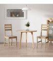 vidaXL Dining Chairs 2 pcs Solid Acacia Wood