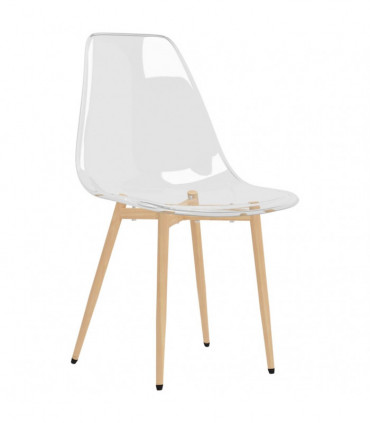 vidaXL Dining Chairs 4 pcs Transparent PET