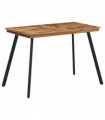 vidaXL Dining Table 120x62x76 cm Solid Wood Teak