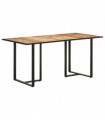 vidaXL Dining Table 160 cm Rough Mango Wood