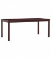 vidaXL Dining Table Dark Brown 180x90x73 cm Pinewood