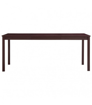 vidaXL Dining Table Dark Brown 180x90x73 cm Pinewood