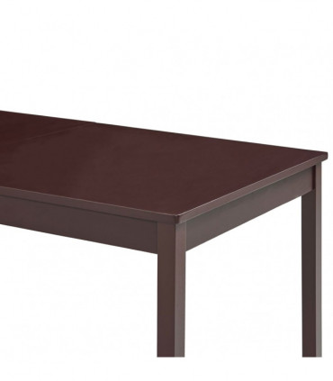 vidaXL Dining Table Dark Brown 180x90x73 cm Pinewood