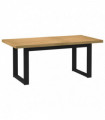 vidaXL Dining Table NOAIN U-Shaped Legs 180x90x75 cm Solid Wood Pine