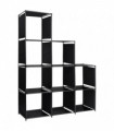 vidaXL Display Staircase Shelf 130x45x170cm Fabric