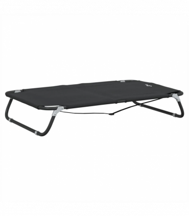 vidaXL Dog Bed Foldable Anthracite Oxford Fabric and Steel