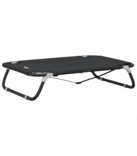 vidaXL Dog Bed Foldable Anthracite Oxford Fabric and Steel
