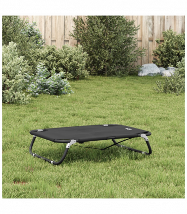 vidaXL Dog Bed Foldable Anthracite Oxford Fabric and Steel