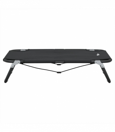 vidaXL Dog Bed Foldable Anthracite Oxford Fabric and Steel