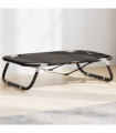 vidaXL Dog Bed Foldable Anthracite Oxford Fabric and Steel