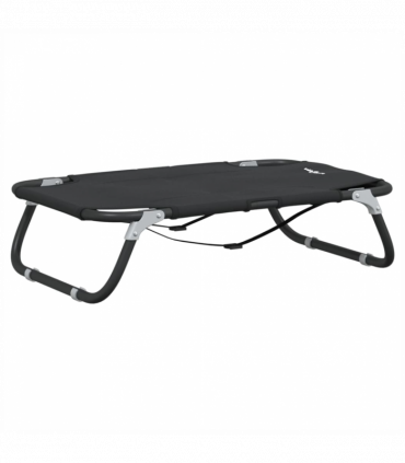 vidaXL Dog Bed Foldable Anthracite Oxford Fabric and Steel