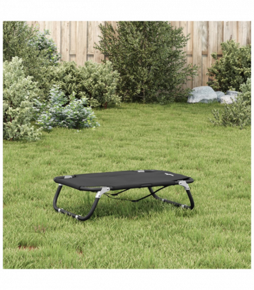 vidaXL Dog Bed Foldable Anthracite Oxford Fabric and Steel