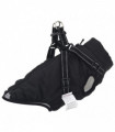 vidaXL Dog Coat with Harness Waterproof Reflective Black S