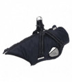vidaXL Dog Coat with Harness Waterproof Reflective Navy Blue M