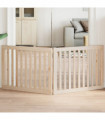 vidaXL Dog Gate Foldable 2 Panels 160 cm Poplar Wood