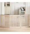 vidaXL Dog Gate Foldable 3 Panels 150 cm Poplar Wood