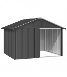 vidaXL Dog House Anthracite 116.5x103x81.5 cm Galvanised Steel
