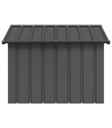 vidaXL Dog House Anthracite 116.5x103x81.5 cm Galvanised Steel