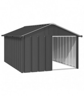vidaXL Dog House Anthracite 116.5x153x81.5 cm Galvanised Steel
