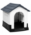 vidaXL Dog House Grey 57x68x66 cm Polypropylene