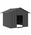 vidaXL Dog House with Roof 131x101x102 cm Galvanised Steel