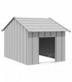 vidaXL Dog House with Roof 83x130x85 cm Galvanised Steel