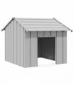 vidaXL Dog House with Roof 85x107x81 cm Galvanised Steel
