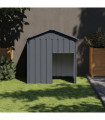 vidaXL Dog House with Roof Anthracite 117x103x123 cm Galvanised Steel