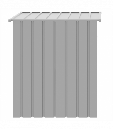 vidaXL Dog House with Roof Light Grey 110x103x109 cm Galvanised Steel