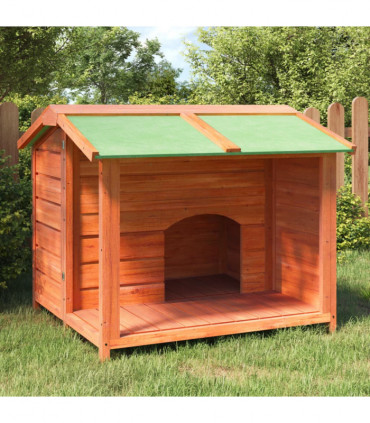 vidaXL Dog Kennel Brown 96x87x80.5 cm Solid Wood Pine