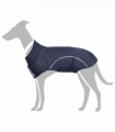 vidaXL Dog Raincoat with Reflective Strips Polyester Navy Blue S