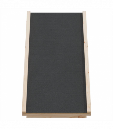 vidaXL Dog Ramp Grey 70x35 cm Solid Wood Fir