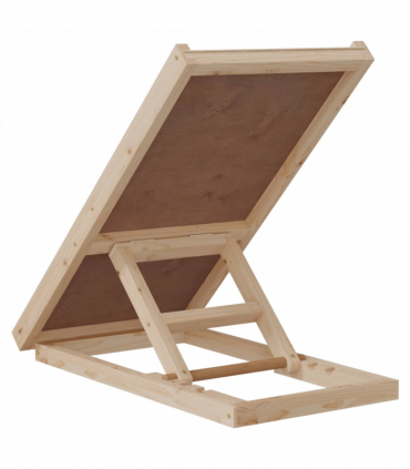 vidaXL Dog Ramp Grey 70x35 cm Solid Wood Fir