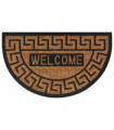 vidaXL Door Mat Half Round 45x75 cm Rubber and Coir