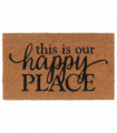 vidaXL Door Mat Natural 45x75 cm Tufted Coir