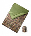 vidaXL Double Sleeping Bag with Pillows for Adults Camping 3-4 Seasons