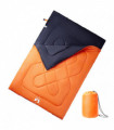 vidaXL Double Sleeping Bag with Pillows for Adults Camping 3-4 Seasons