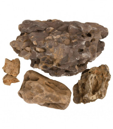 vidaXL Dragon Stones 10 kg Grey 10-40 cm