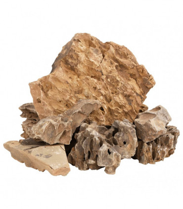 vidaXL Dragon Stones 25 kg Brown 5-30 cm