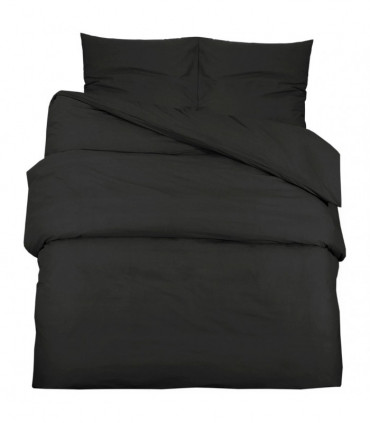 vidaXL Duvet Cover Set Black 260x240 cm Light-weight Microfiber
