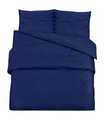 vidaXL Duvet Cover Set Navy Blue 260x220 cm Light-weight Microfiber