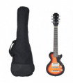 vidaXL Electric Guitar for Kids with Bag Brown and Black 3/4 30"