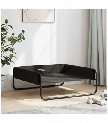 vidaXL Elevated Dog Bed Anthracite Oxford Fabric and Steel