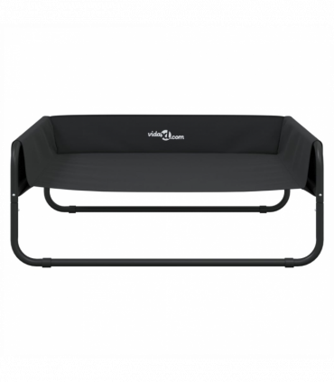 vidaXL Elevated Dog Bed Anthracite Oxford Fabric and Steel