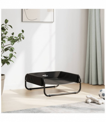 vidaXL Elevated Dog Bed Anthracite Oxford Fabric and Steel